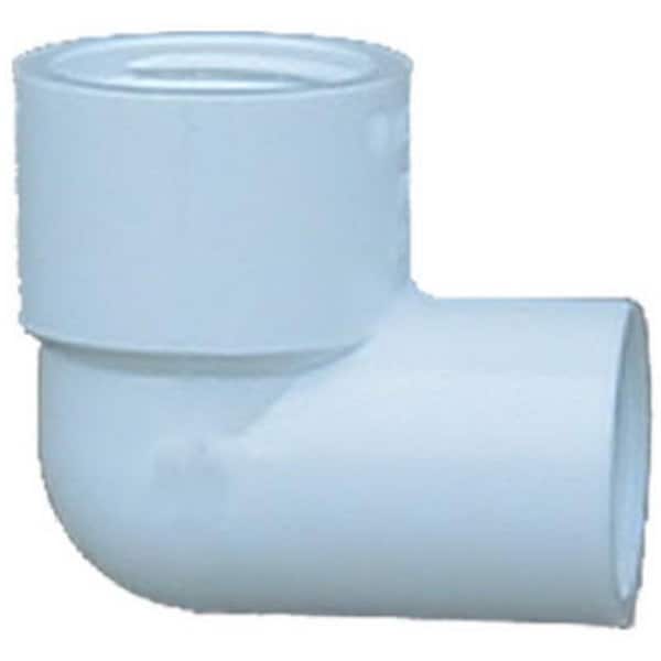 Genova 34115 1 x 0.5 in. 90 degree Slip x Female Thread Reducing Ell White, 10PK 211946 - main